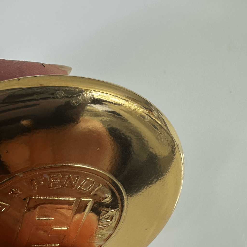 FENDI FF Vintage Mirror Case With Hand Mirror