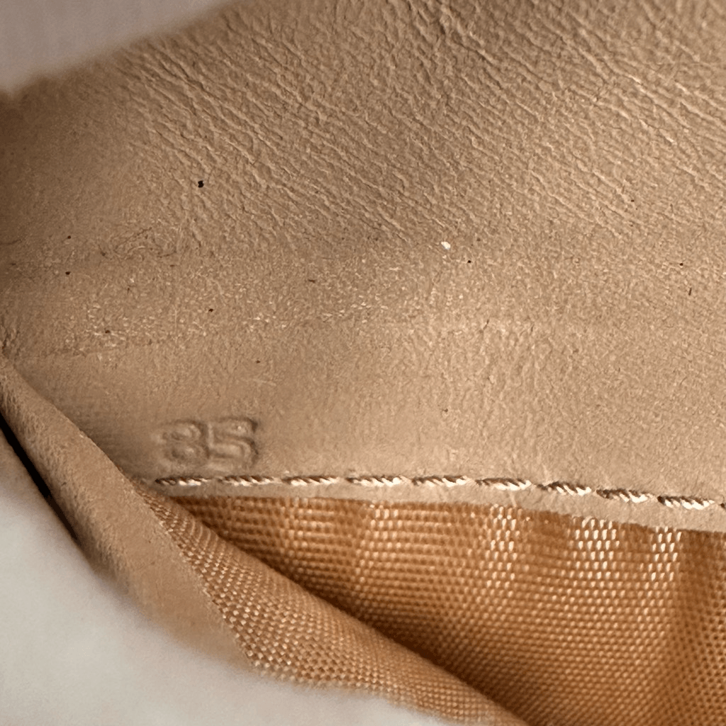 Prada Ribbon Beige Long Zippy Wallet Full Zip Leather