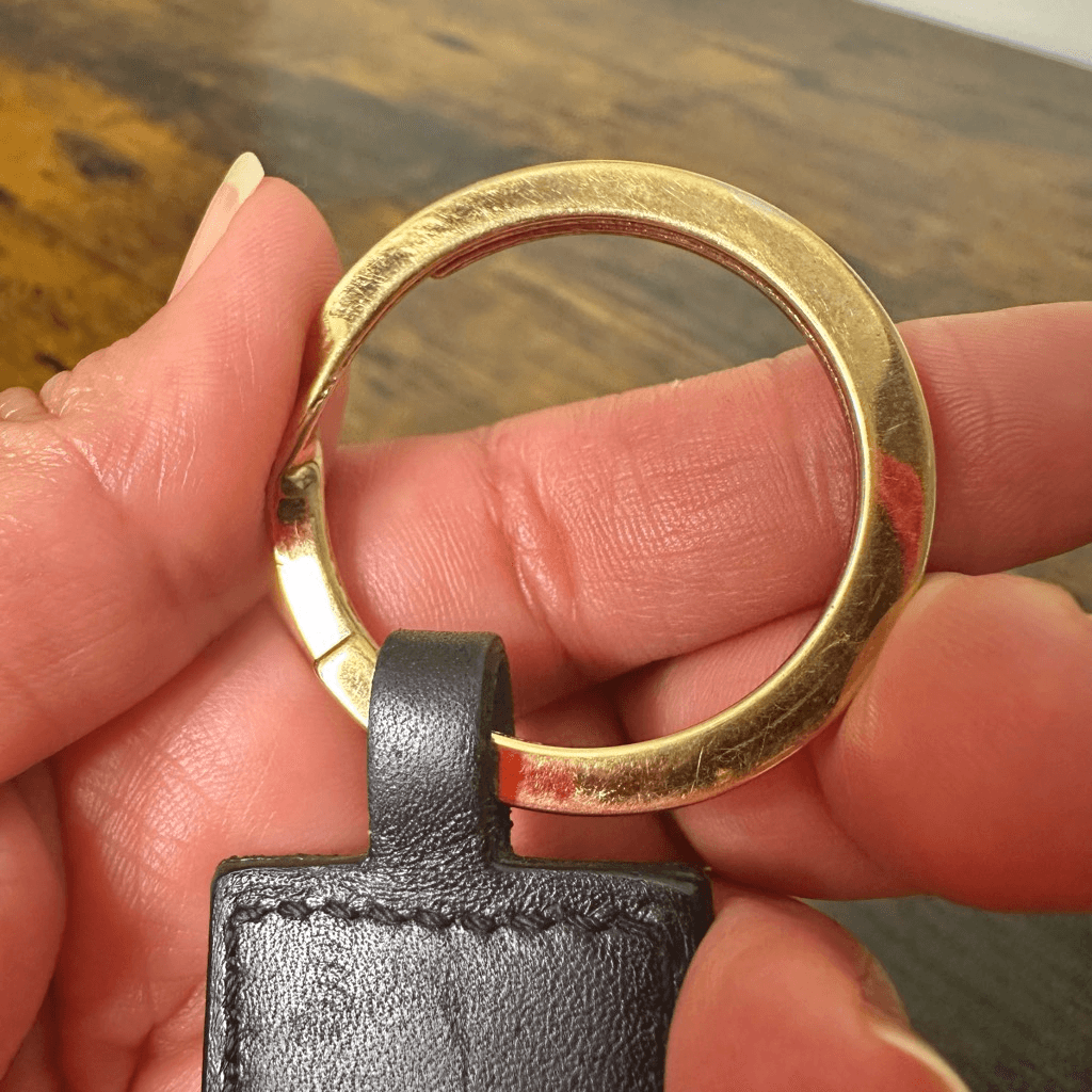 Gucci Tiger Metal Leather Key Ring Keychain Bag Charm
