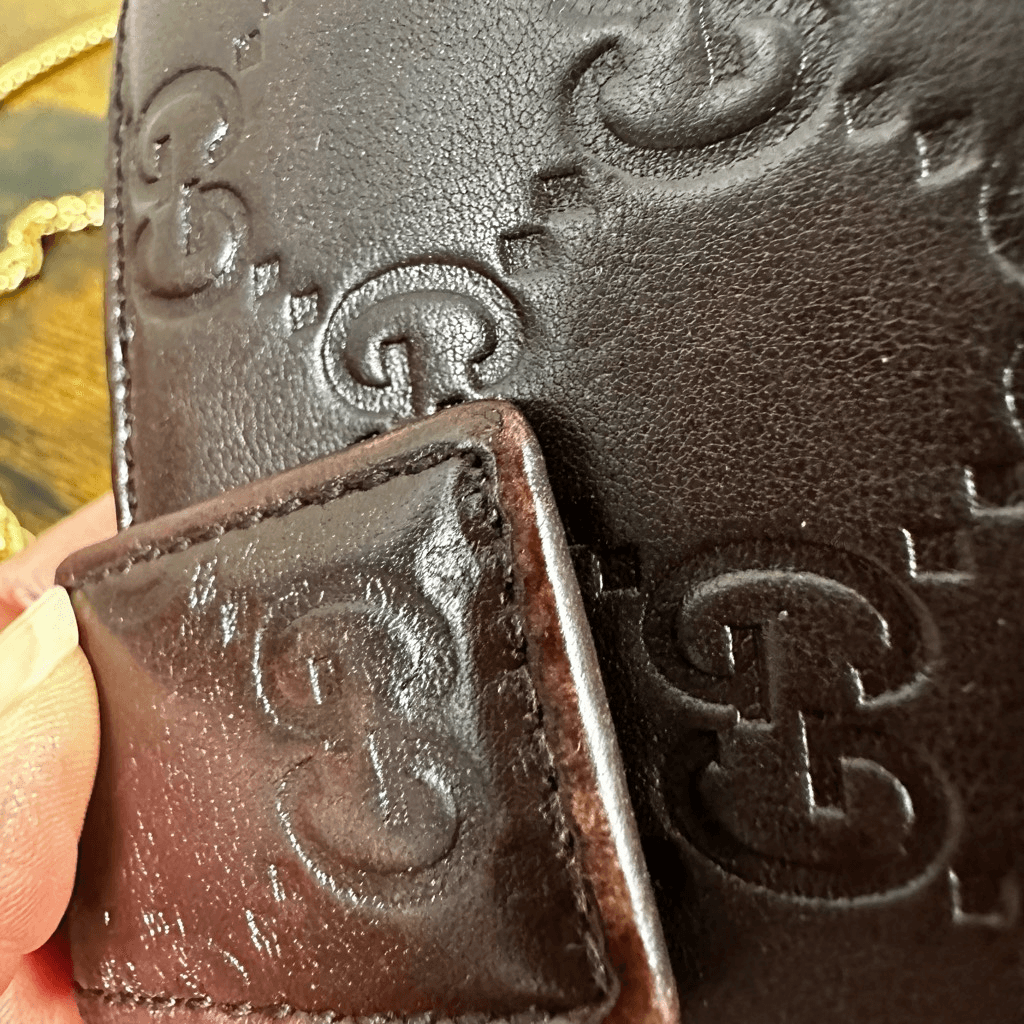 Gucci Guccissima Compact Brown Leather Wallet
