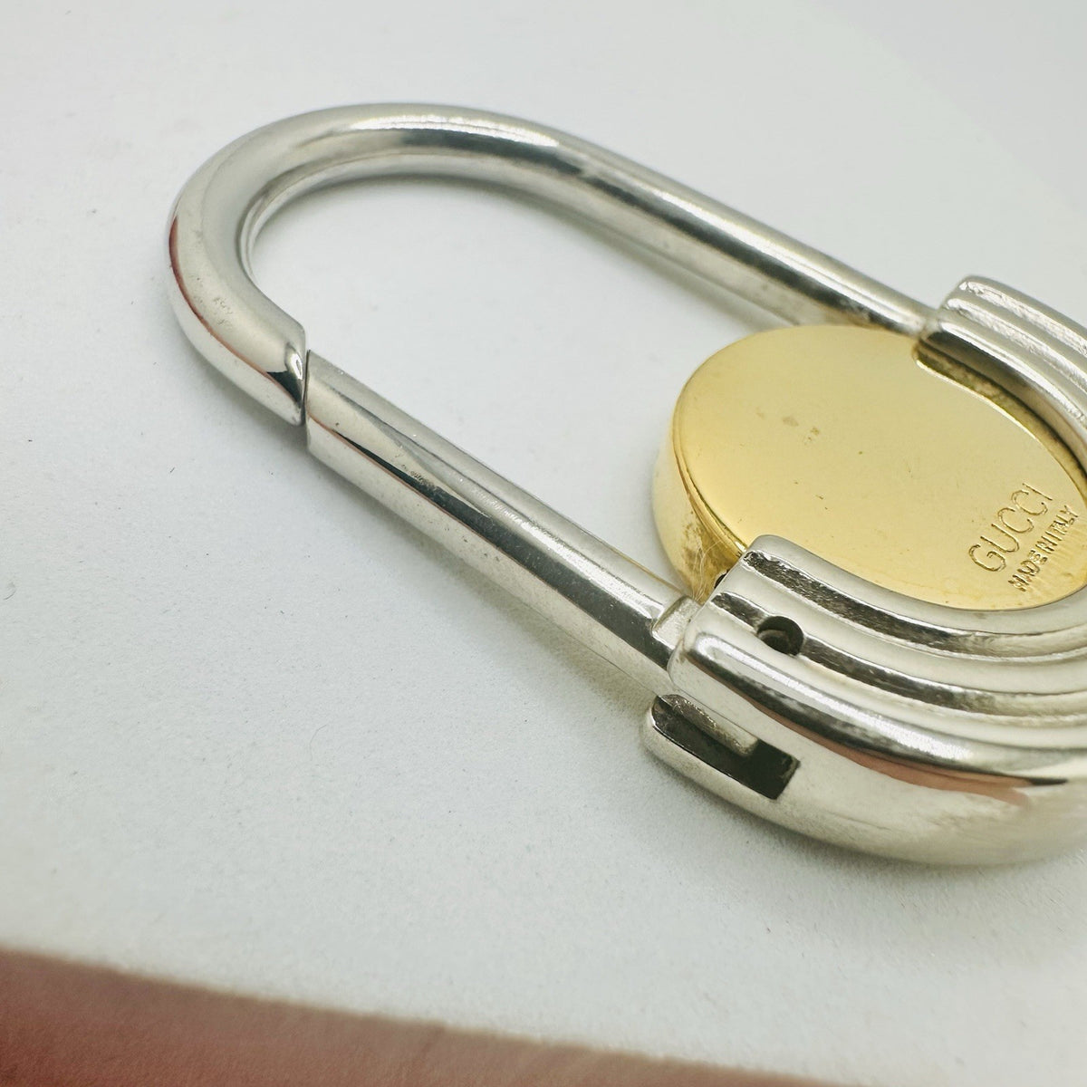 Gucci Interlocking G Two-Tone Key Ring