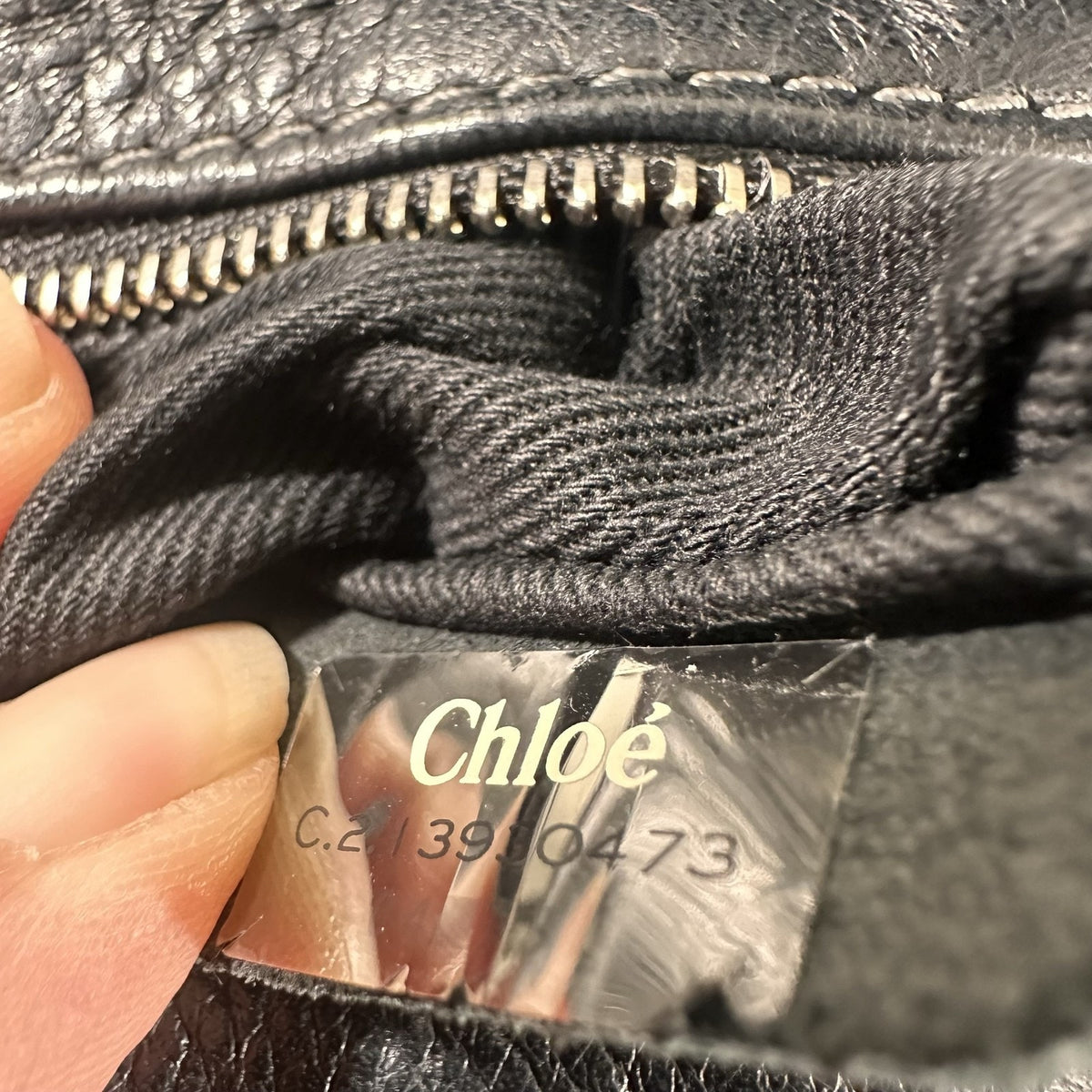 Chloe Paddington Satchel Bag Womens Medium Black Leather Gold Padlock Italy